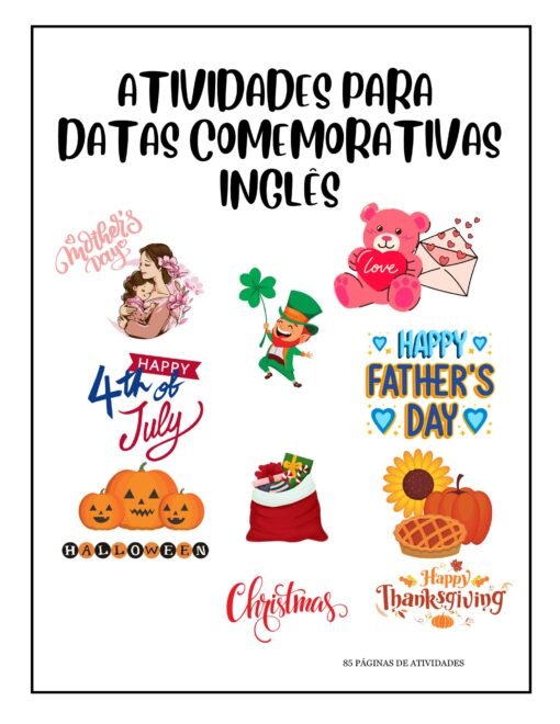 Caderno de Atividades em Inglês para Datas Comemorativas – Recursos Prontos para Professores